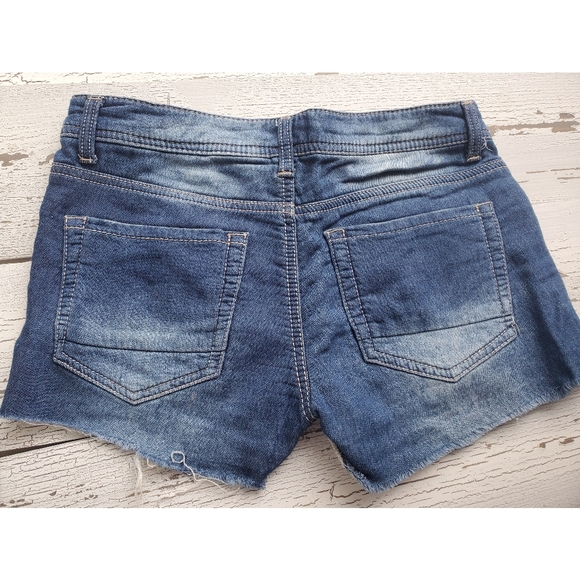 Mudd Womens Distressed Denim Jean Shorts Size 3 - Picture 2 of 3
